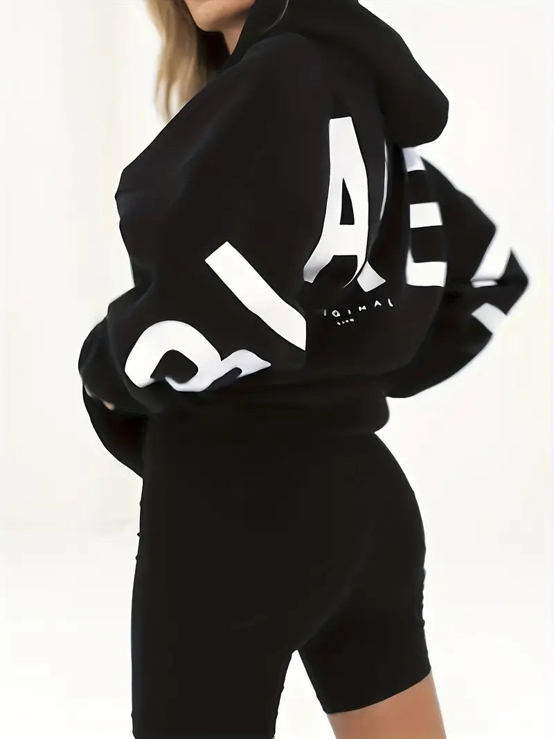 Hannah – Dicke Kapuzenjacke mit Muster