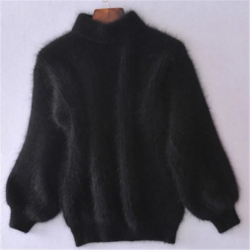 Brenda – Retro-Pullover im Angora-Look