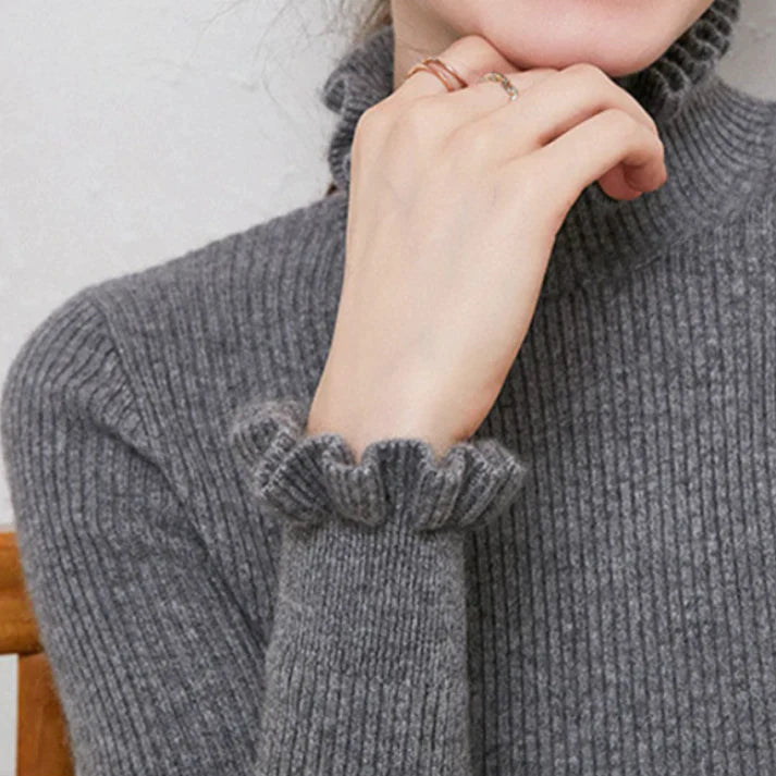 Alva – Kuscheliger Kaschmir-Rollkragenpullover