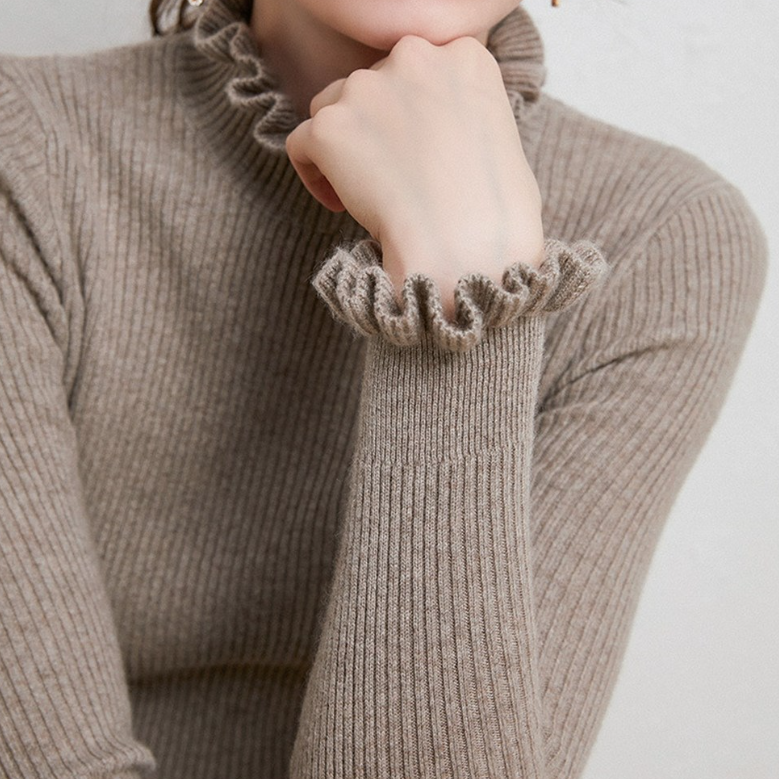 Alva – Kuscheliger Kaschmir-Rollkragenpullover