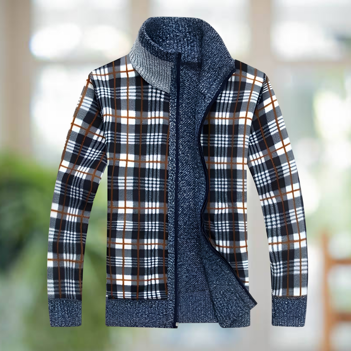 Iker – Warm gefütterte Herrenstrickjacke