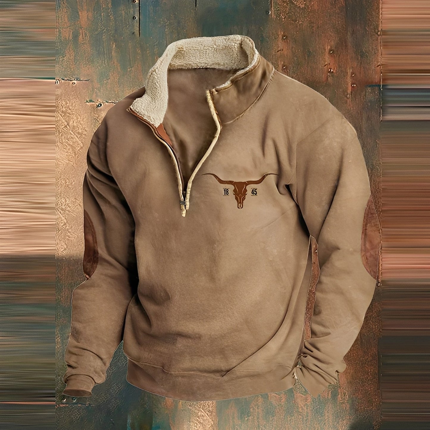 Kenton - Moderner Männerpullover mit Reißverschluss