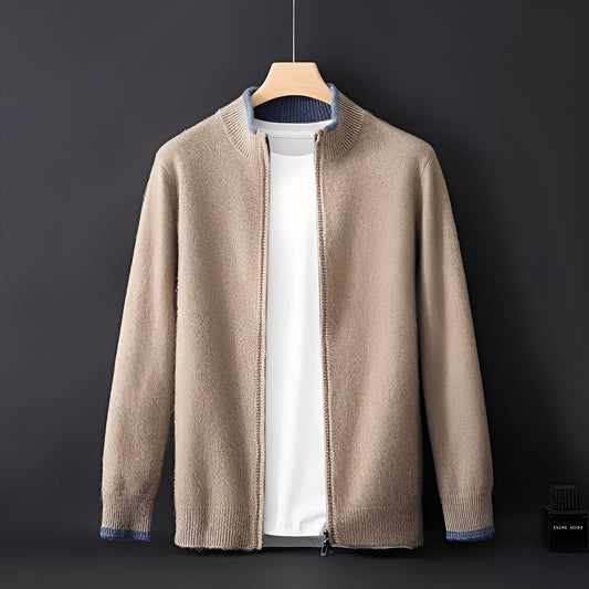 Brendon - Gemütlicher Herrenpullover mit Zipper