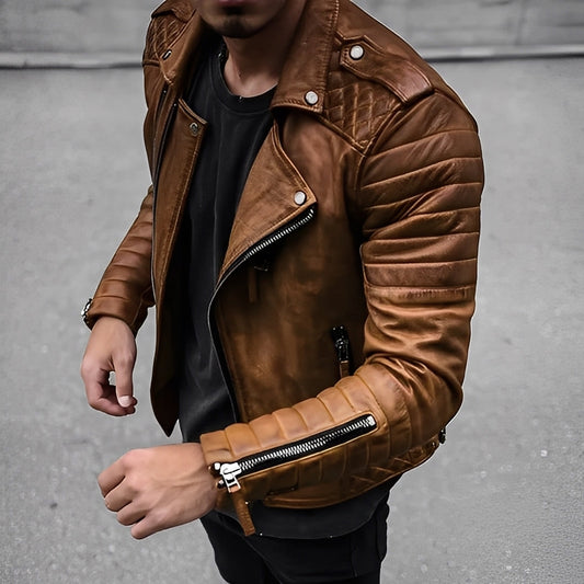 Matthew - Lässige Herrenlederjacke