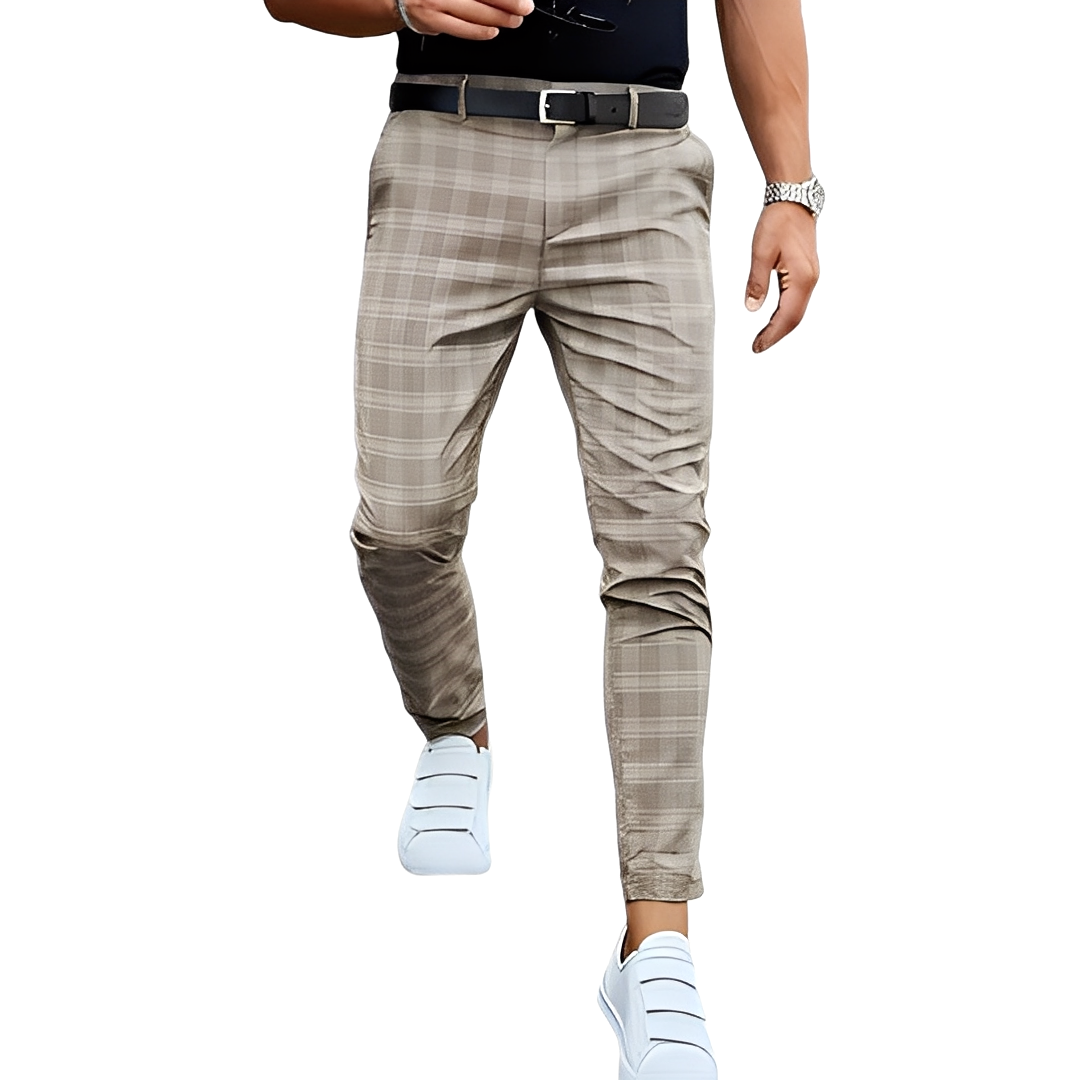 Deacon - Lässige schlanke Herrenhose mit Karos