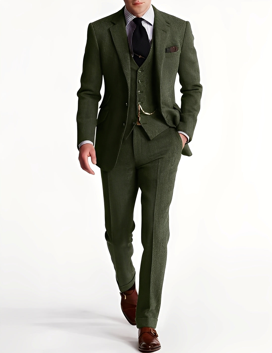 Desmond - Eleganter dreiteiliger Herren-Tweed-Anzug