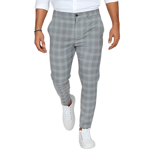 Deacon - Lässige schlanke Herrenhose mit Karos