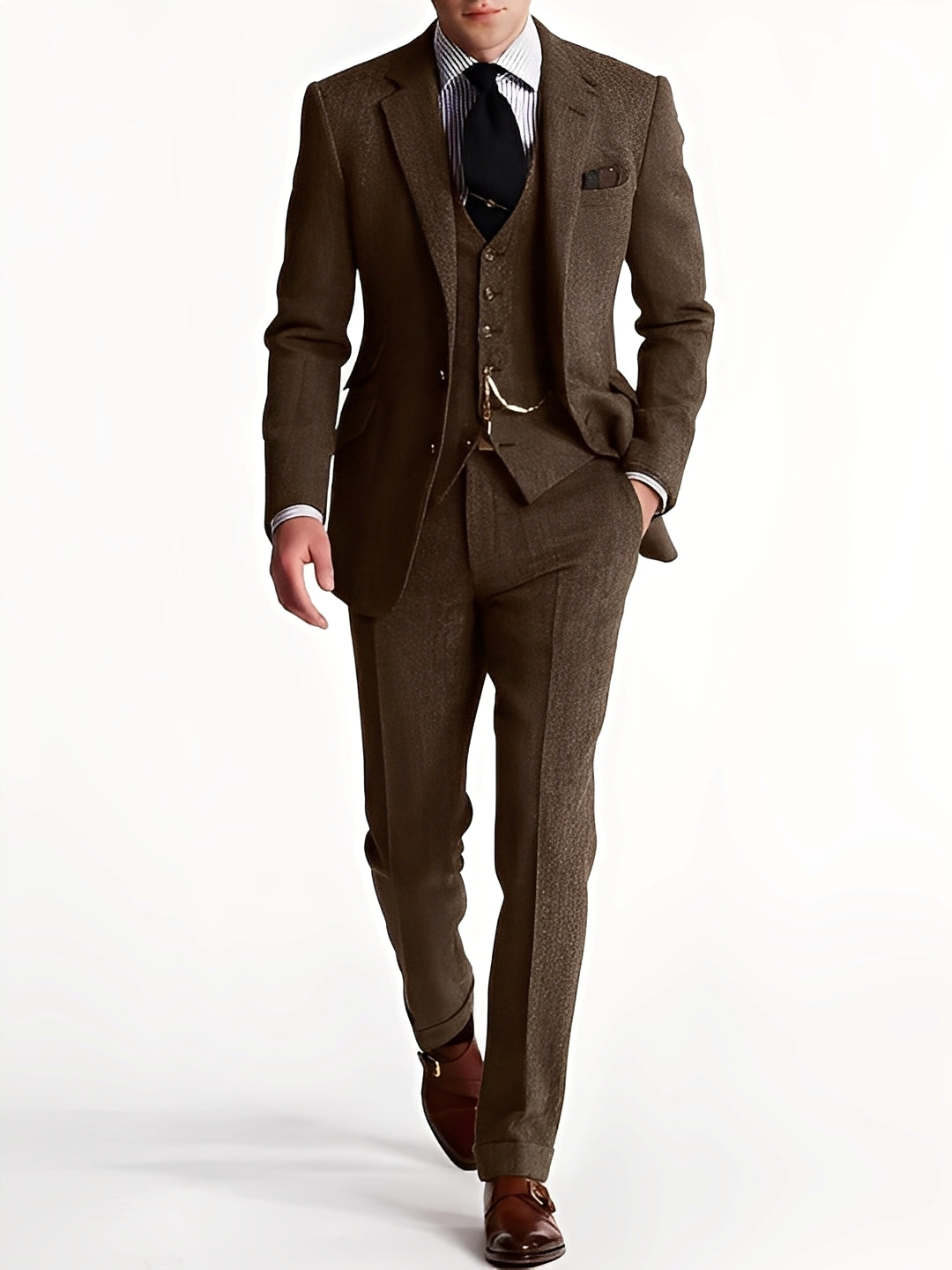 Desmond - Eleganter dreiteiliger Herren-Tweed-Anzug
