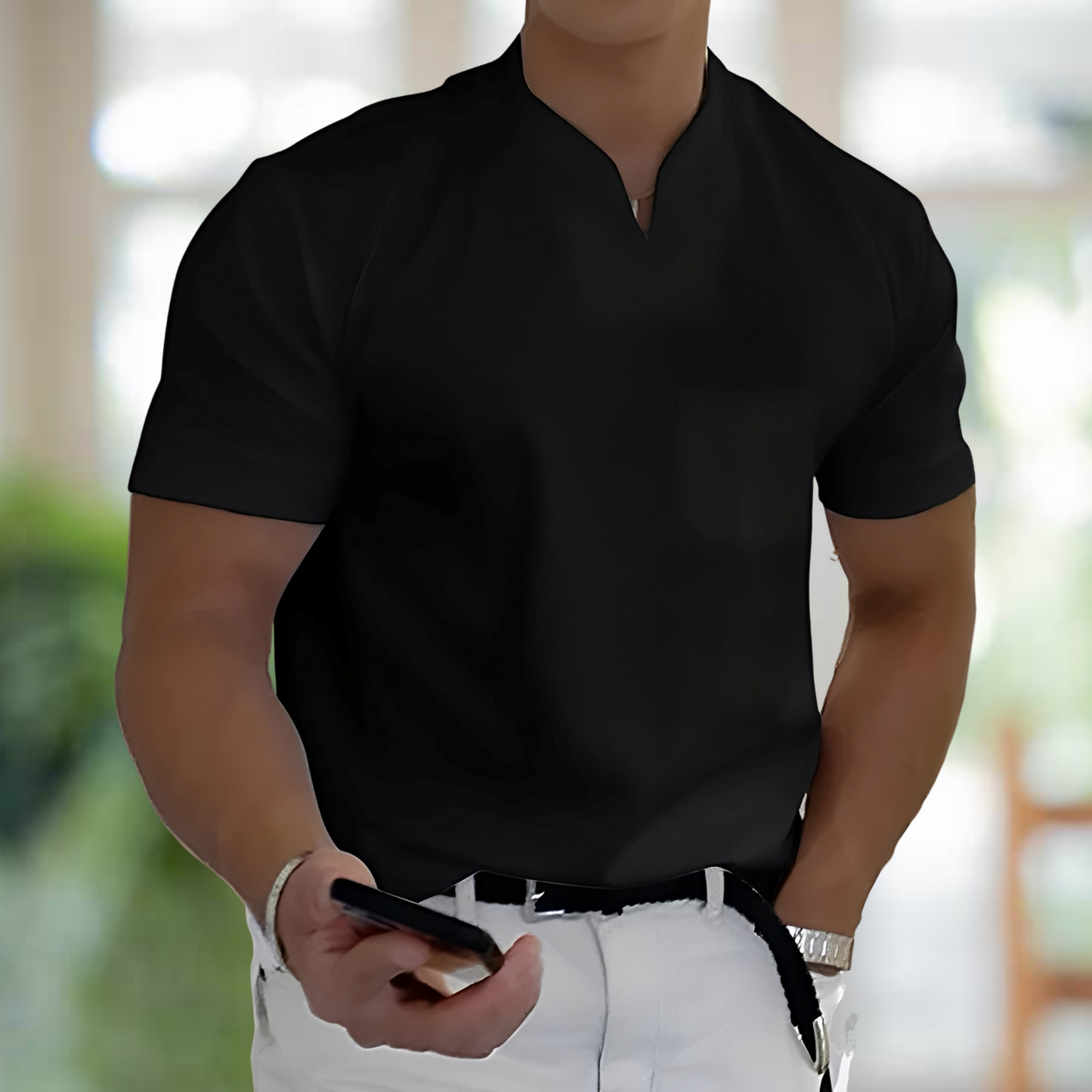 Jason – Kurzärmliges Business-Sportshirt für Männer