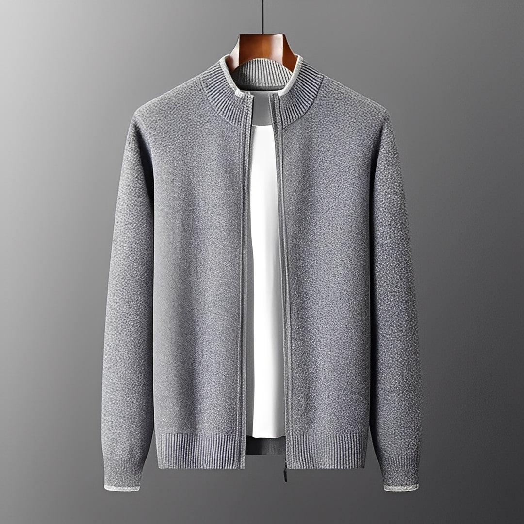 Brendon - Gemütlicher Herrenpullover mit Zipper