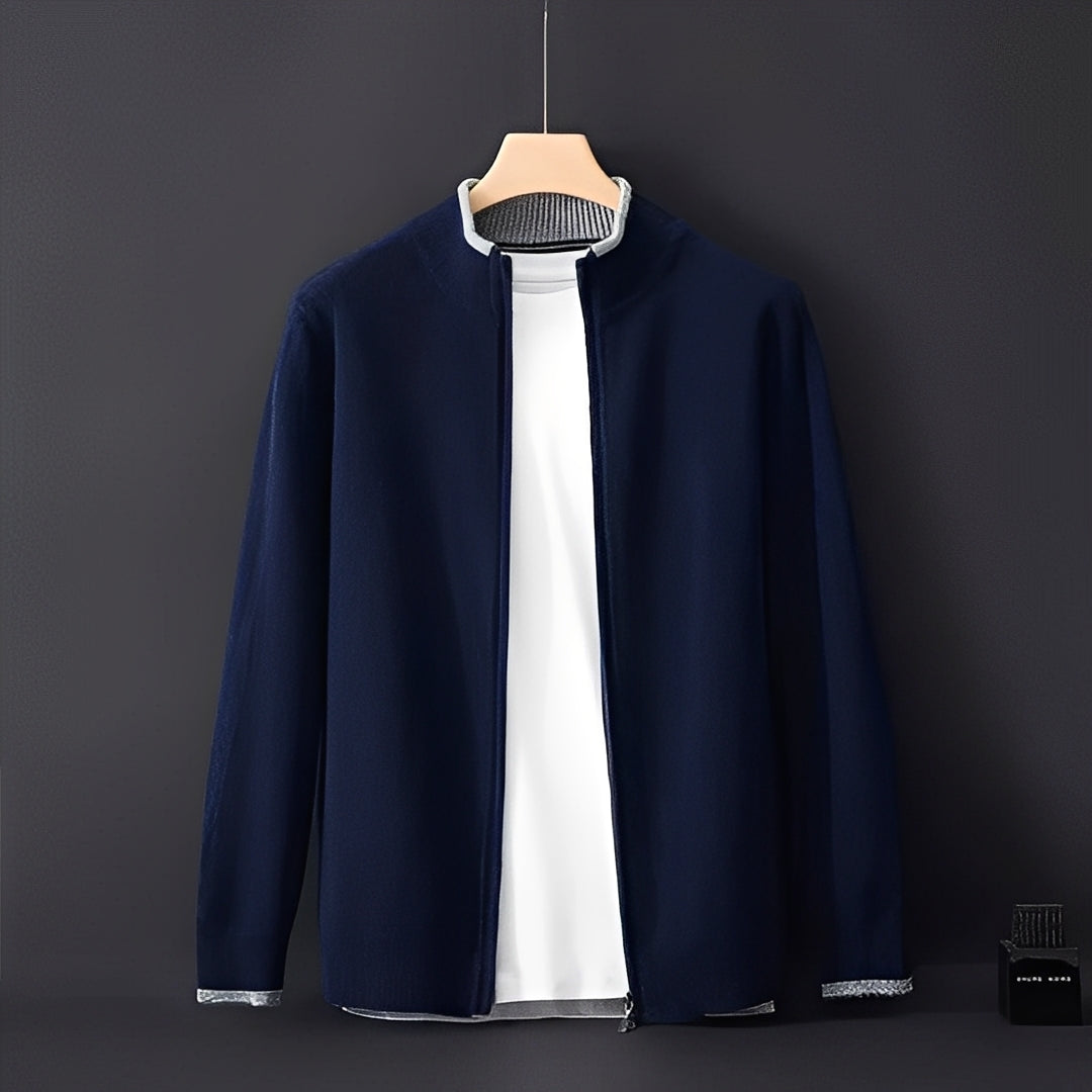 Brendon - Gemütlicher Herrenpullover mit Zipper