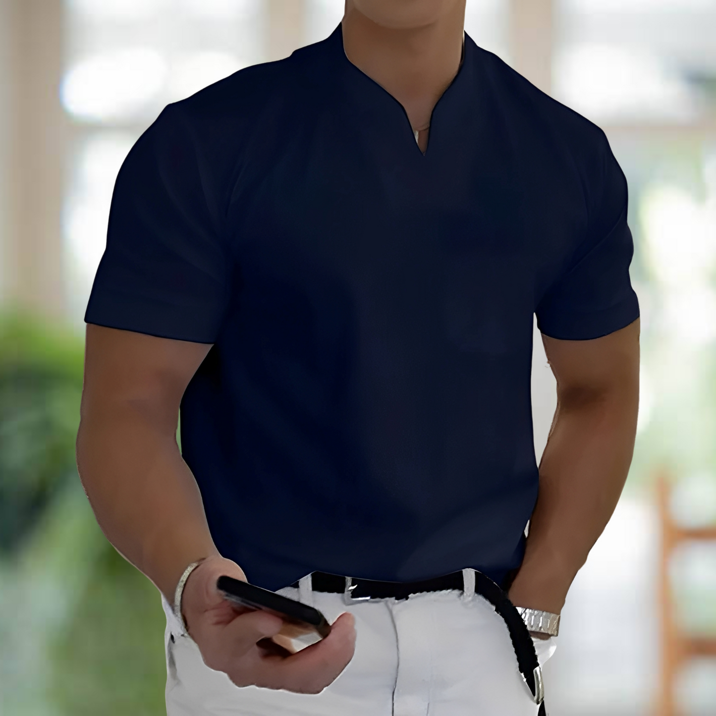 Jason – Kurzärmliges Business-Sportshirt für Männer