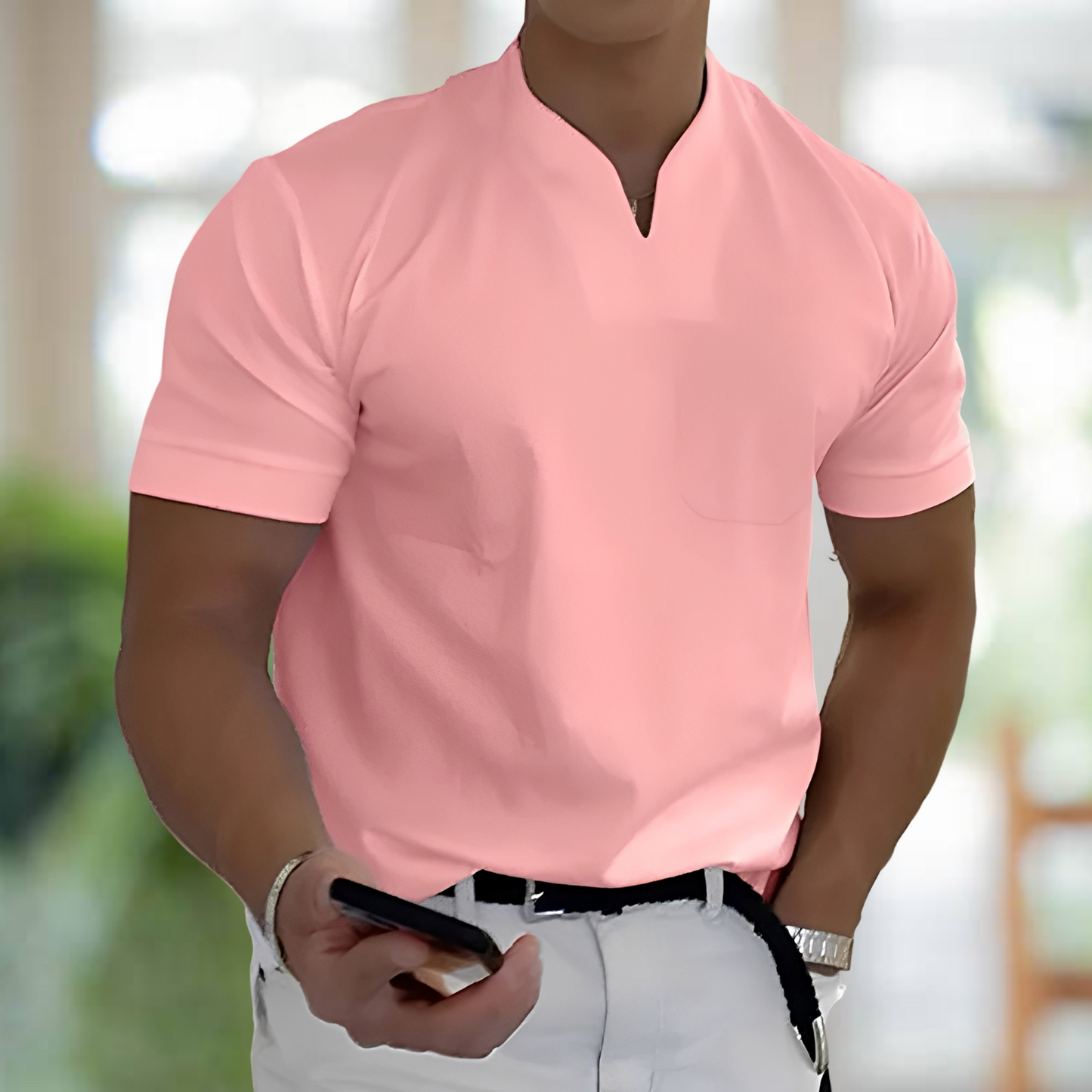 Jason – Kurzärmliges Business-Sportshirt für Männer