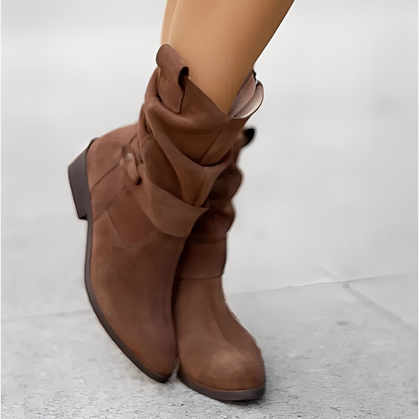 Marjorie - Bequeme Damen-Wildlederstiefel mit extra weiter Passform
