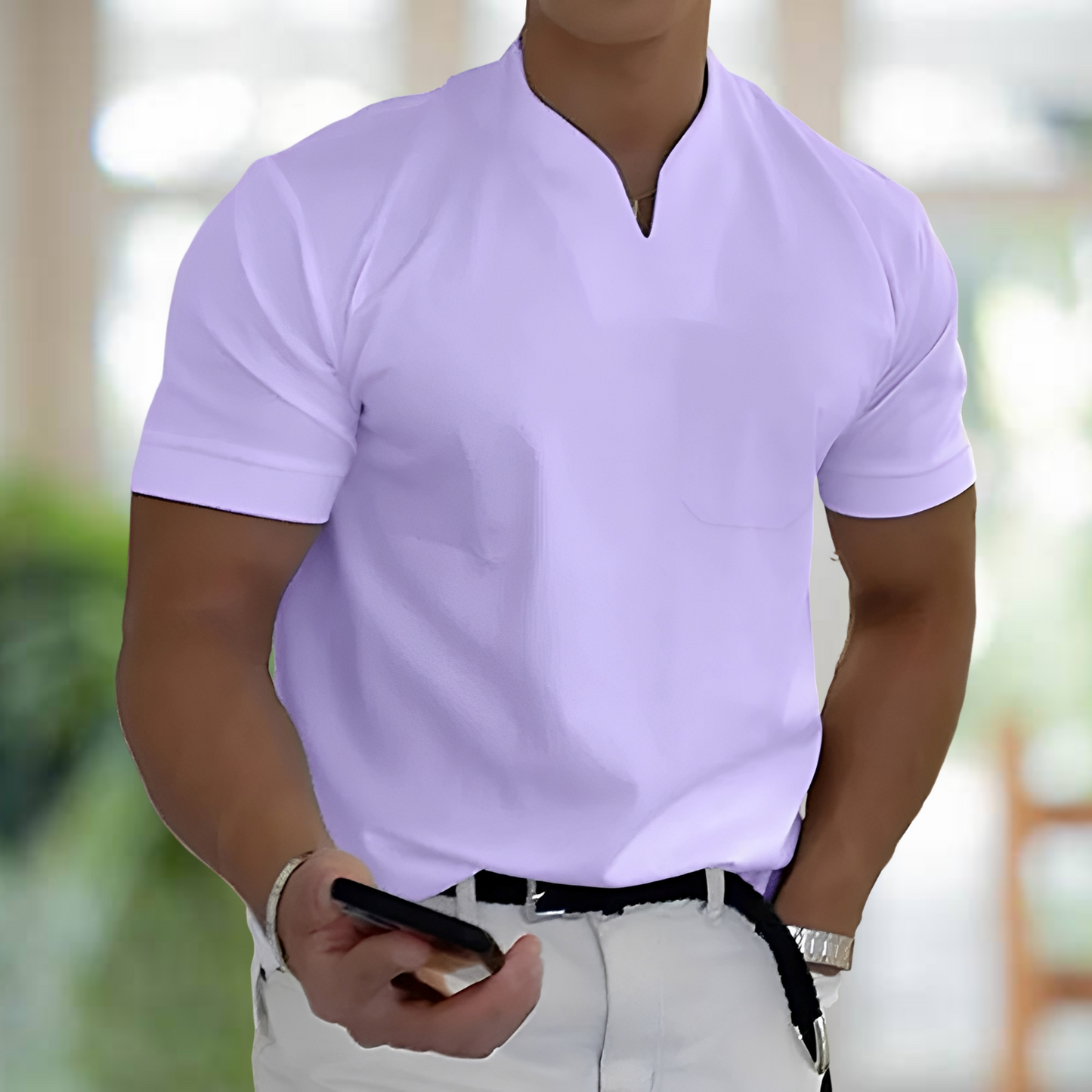 Jason – Kurzärmliges Business-Sportshirt für Männer