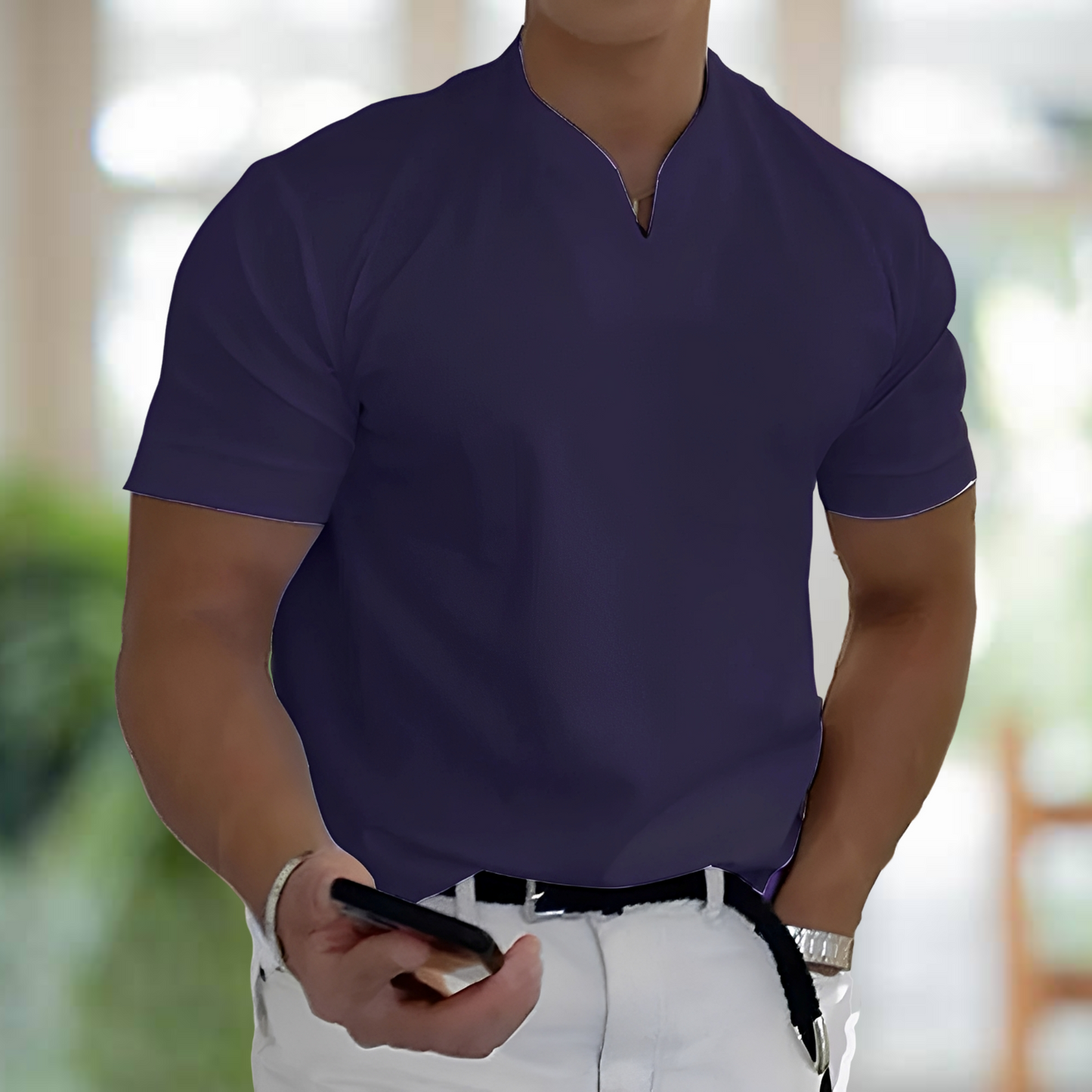 Jason – Kurzärmliges Business-Sportshirt für Männer