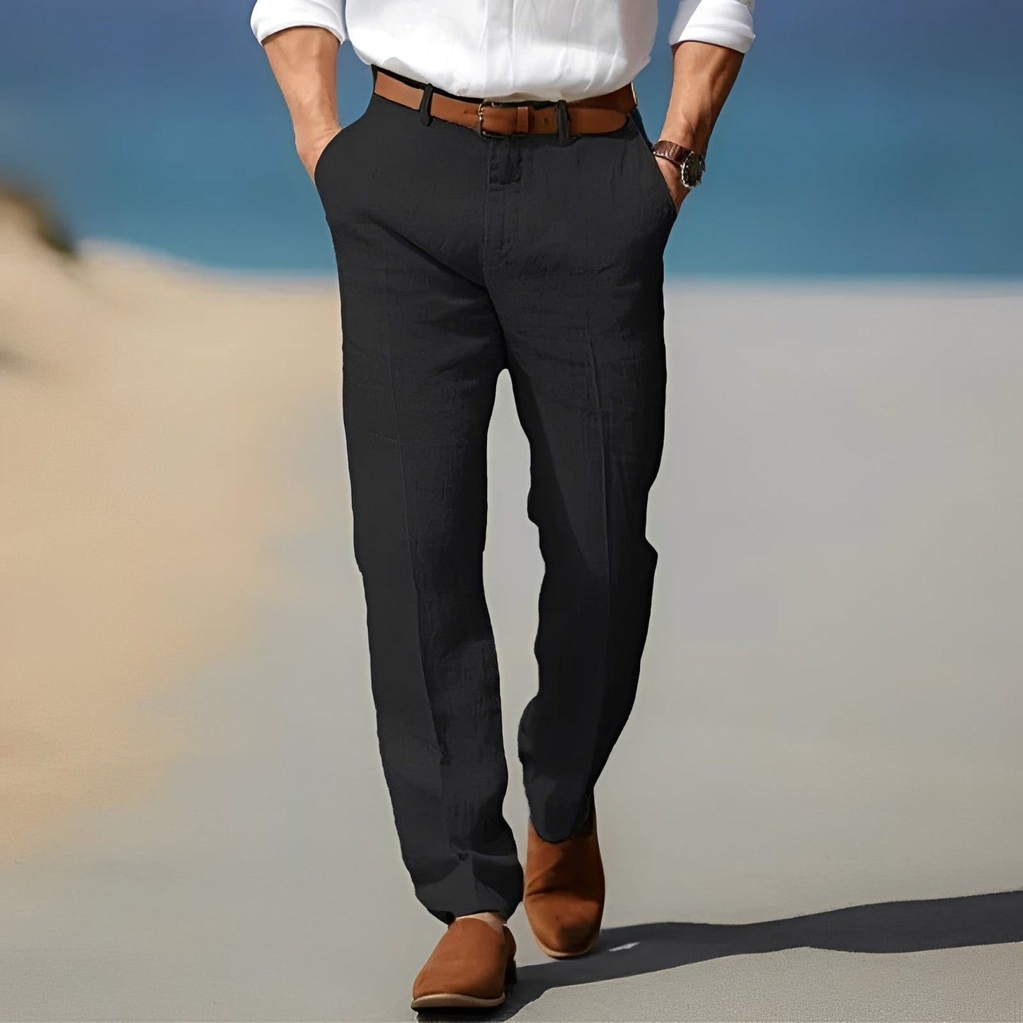 Trent - Gemütliche und schicke Leinenhose für Herren