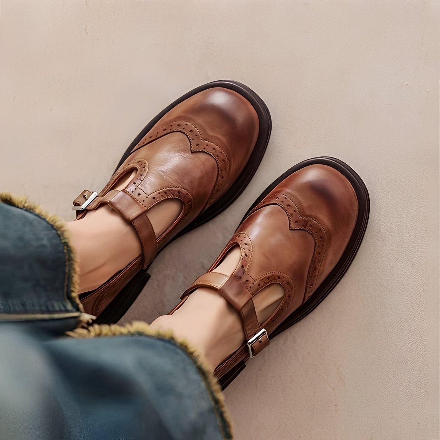 Marley - Stilvolle flache Damenlederschuhe