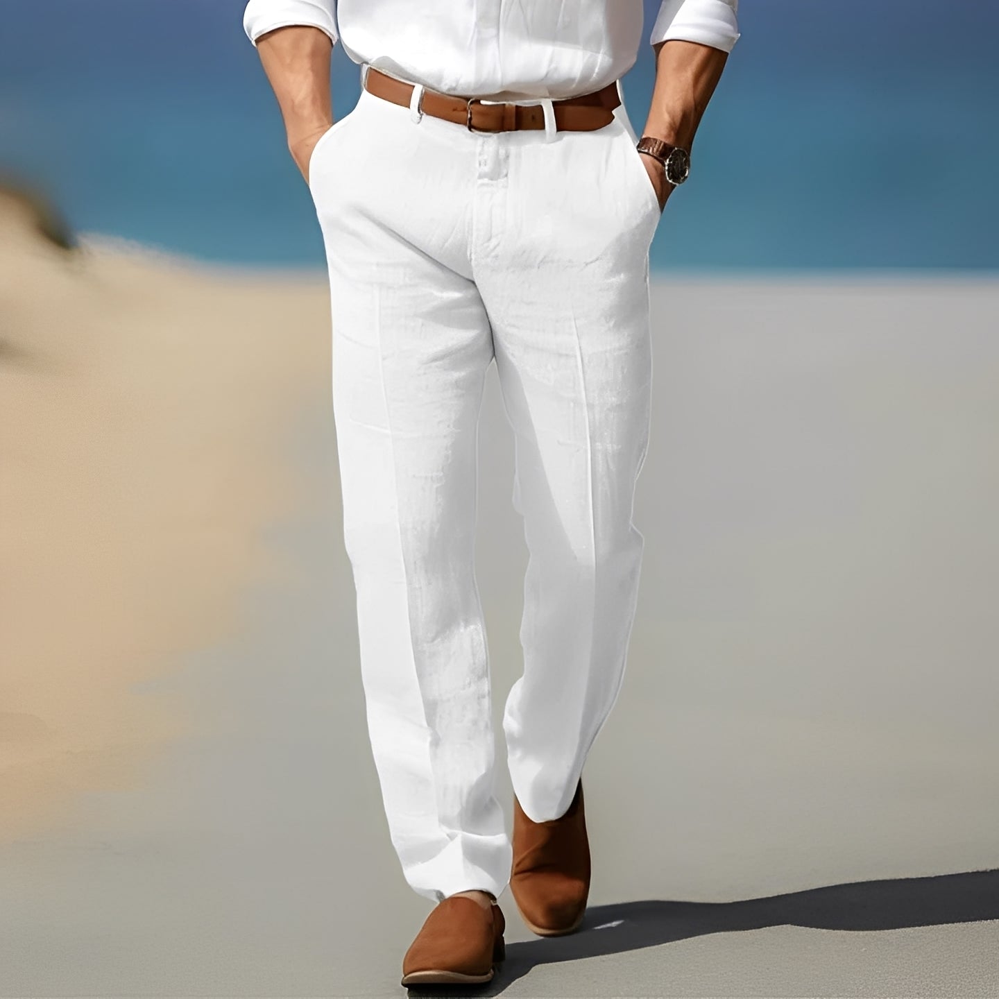 Trent - Gemütliche und schicke Leinenhose für Herren