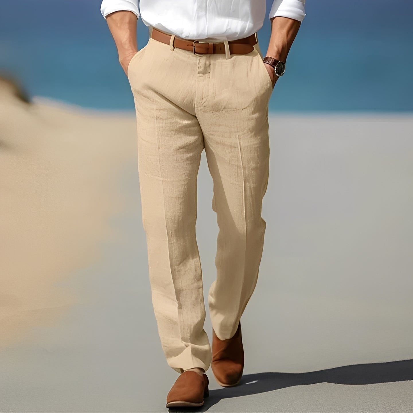 Trent - Gemütliche und schicke Leinenhose für Herren