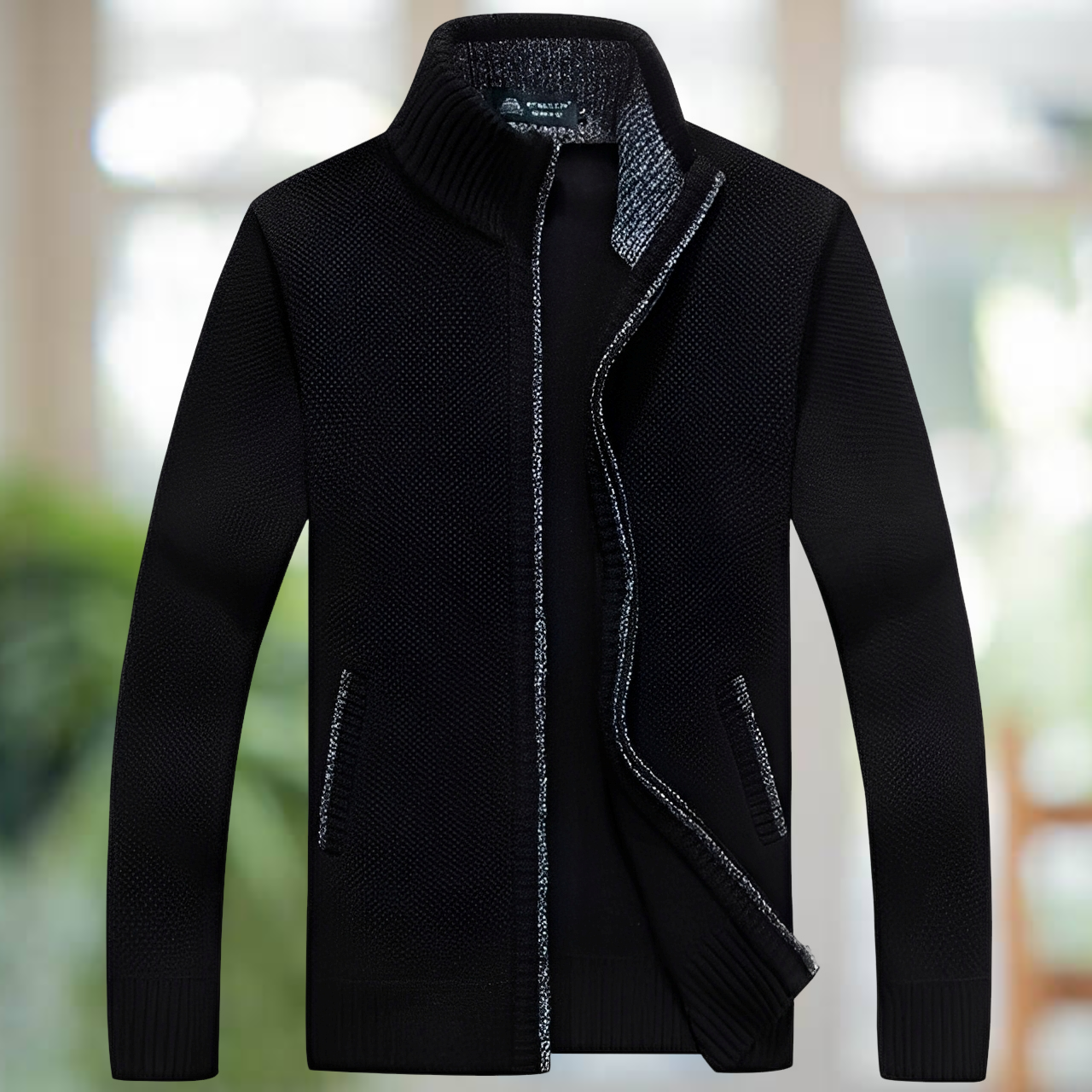 Iker – Warm gefütterte Herrenstrickjacke