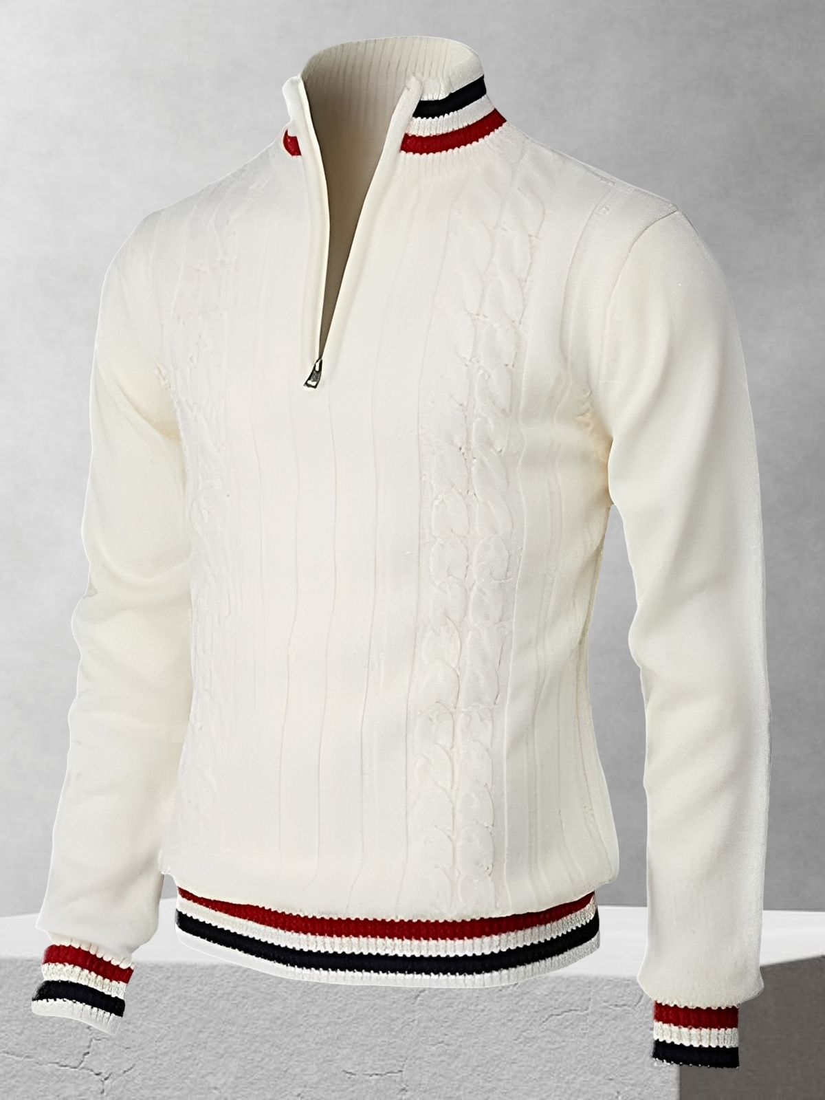Ralph Polo – Reißverschluss-Pullover im italienischen Design