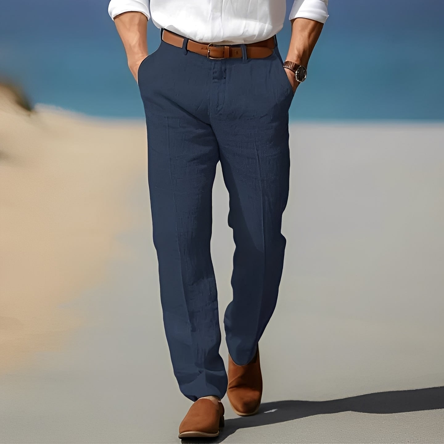 Trent - Gemütliche und schicke Leinenhose für Herren