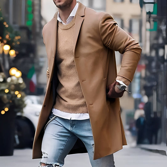 Landen - Eleganter Herren-Trenchcoat mit Kragen