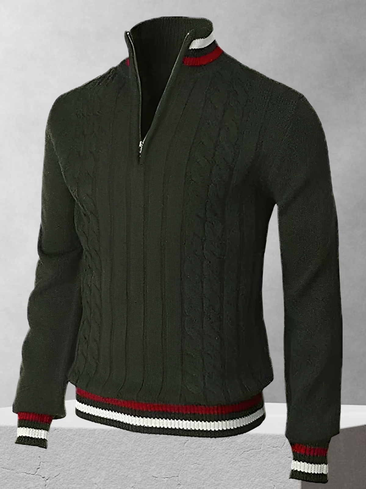 Ralph Polo – Reißverschluss-Pullover im italienischen Design