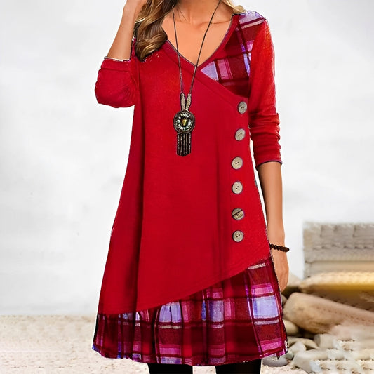 Shawnee - Bequemes Damenkleid mit Karomuster