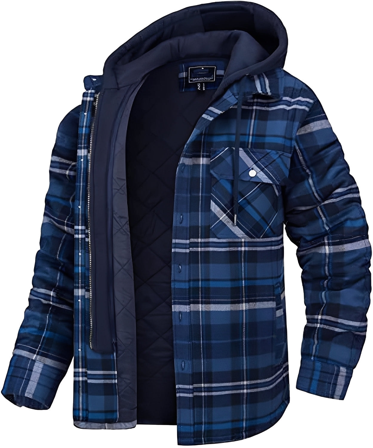 Cole - Bequeme, karierte, warme Herrenjacke