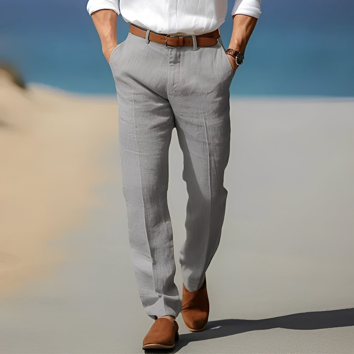 Trent - Gemütliche und schicke Leinenhose für Herren