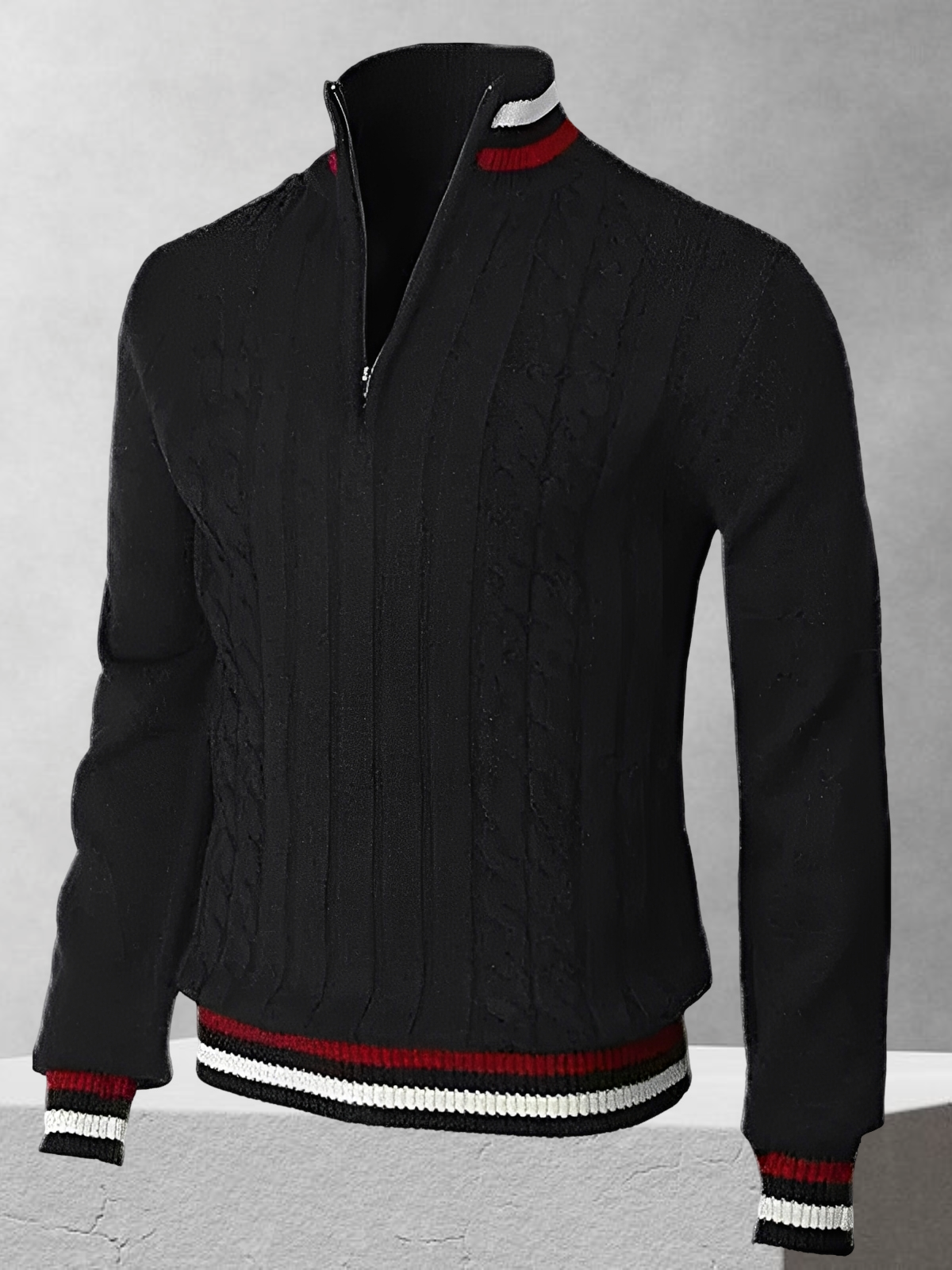 Ralph Polo – Reißverschluss-Pullover im italienischen Design