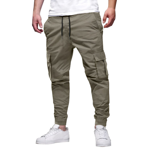 Tevin - Bequeme, schmal geschnittene Dehnstoff-Cargohose für Herren
