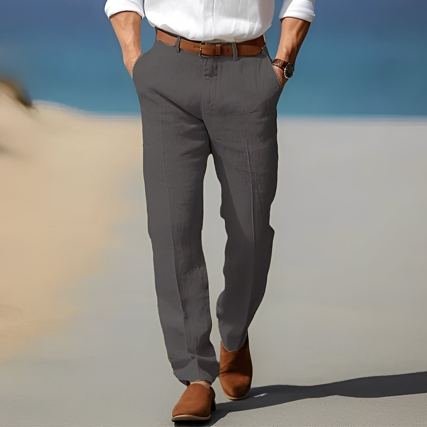 Trent - Gemütliche und schicke Leinenhose für Herren