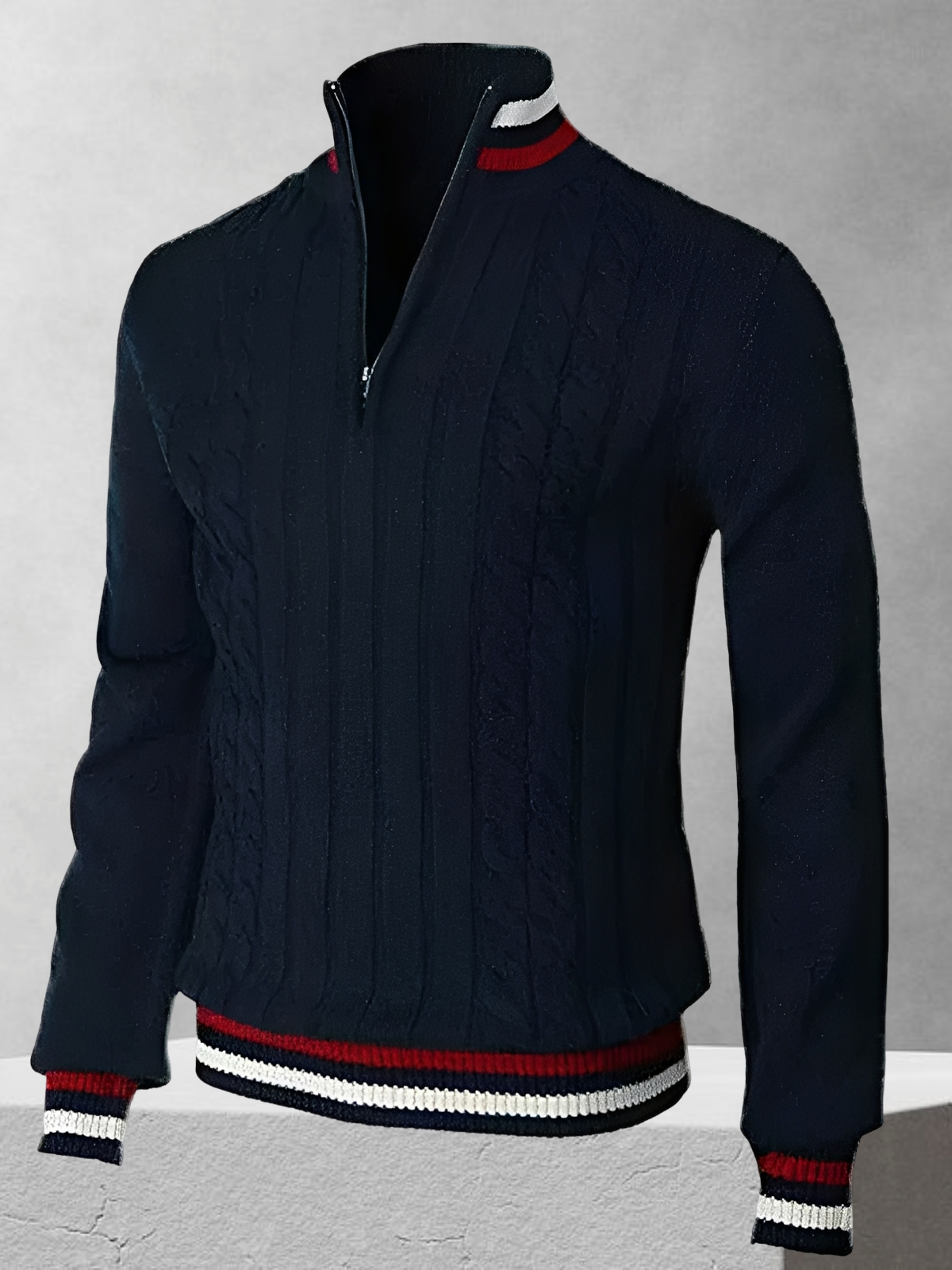 Ralph Polo – Reißverschluss-Pullover im italienischen Design
