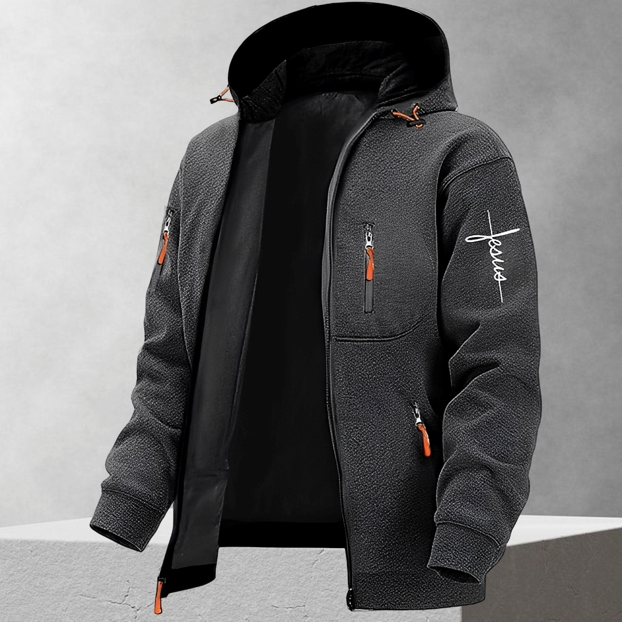 Simon – Modische Herren-Kapuzensweatjacke