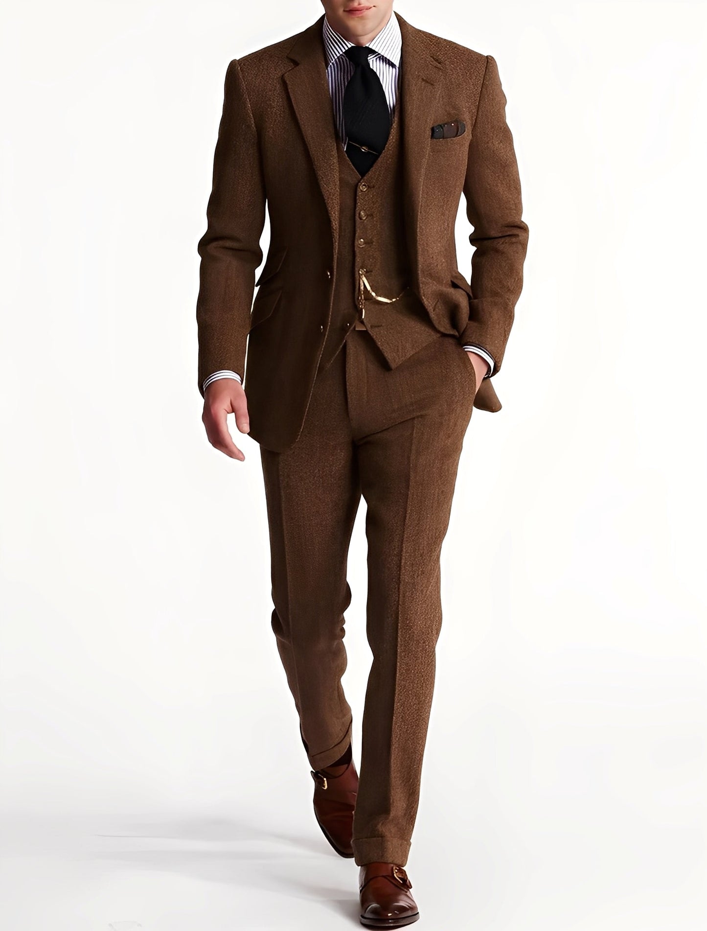 Desmond - Eleganter dreiteiliger Herren-Tweed-Anzug