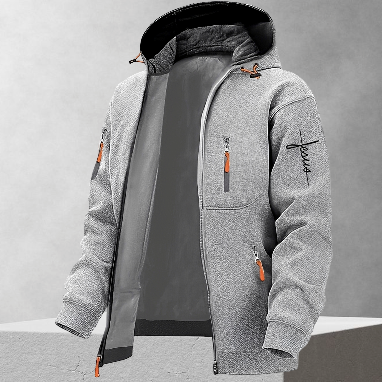 Simon – Modische Herren-Kapuzensweatjacke