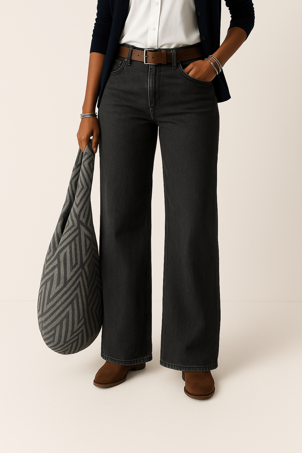 Majken – Locker geschnittene Denim-Jeans