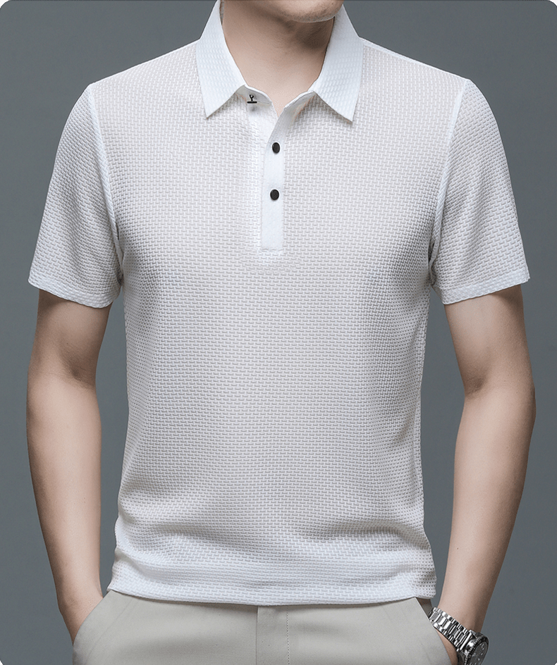 Morten – Polo-Shirt mit Struktur