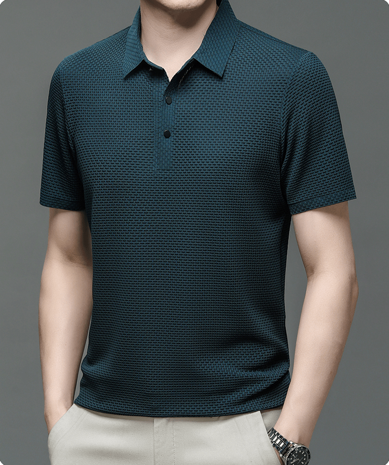 Morten – Polo-Shirt mit Struktur