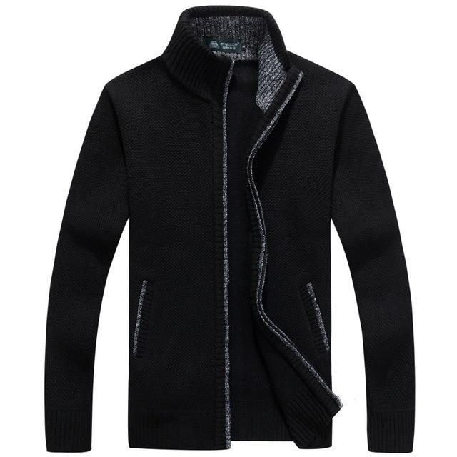 Iker – Herrenjacke aus Strick mit Fleece-Innenfutter