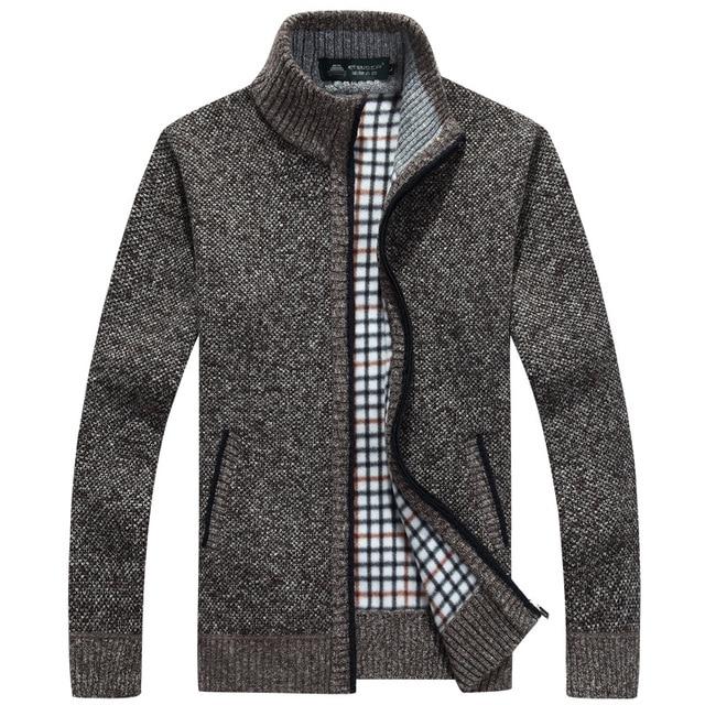 Iker – Herrenjacke aus Strick mit Fleece-Innenfutter
