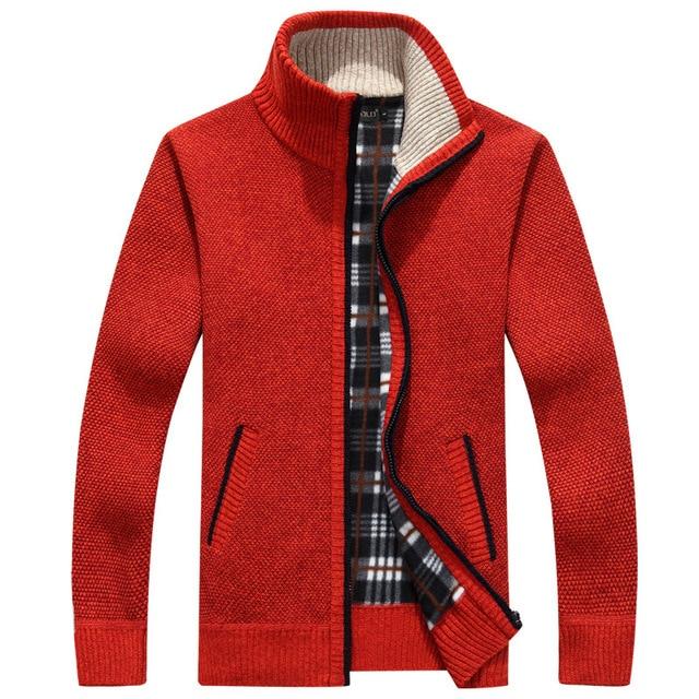 Iker – Herrenjacke aus Strick mit Fleece-Innenfutter