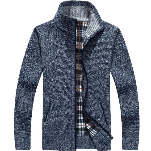 Iker – Herrenjacke aus Strick mit Fleece-Innenfutter