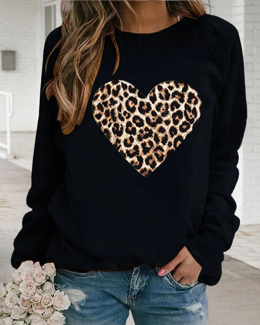 Tatjana – Leo-Pullover mit Herzmuster