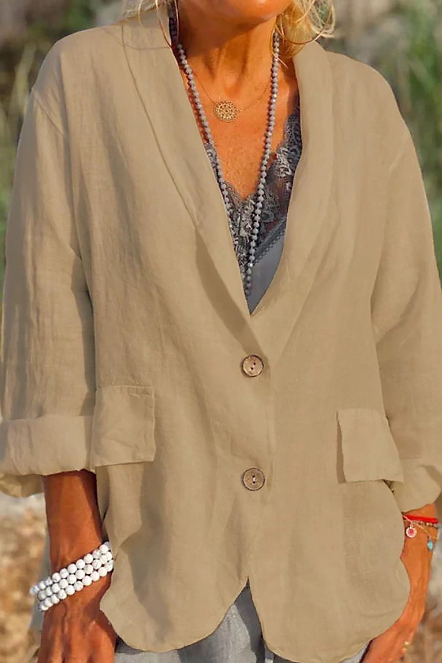 Jessica – Leichte Damenjacke aus Leinen