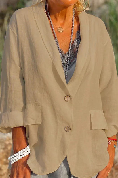 Jessica – Leichte Damenjacke aus Leinen