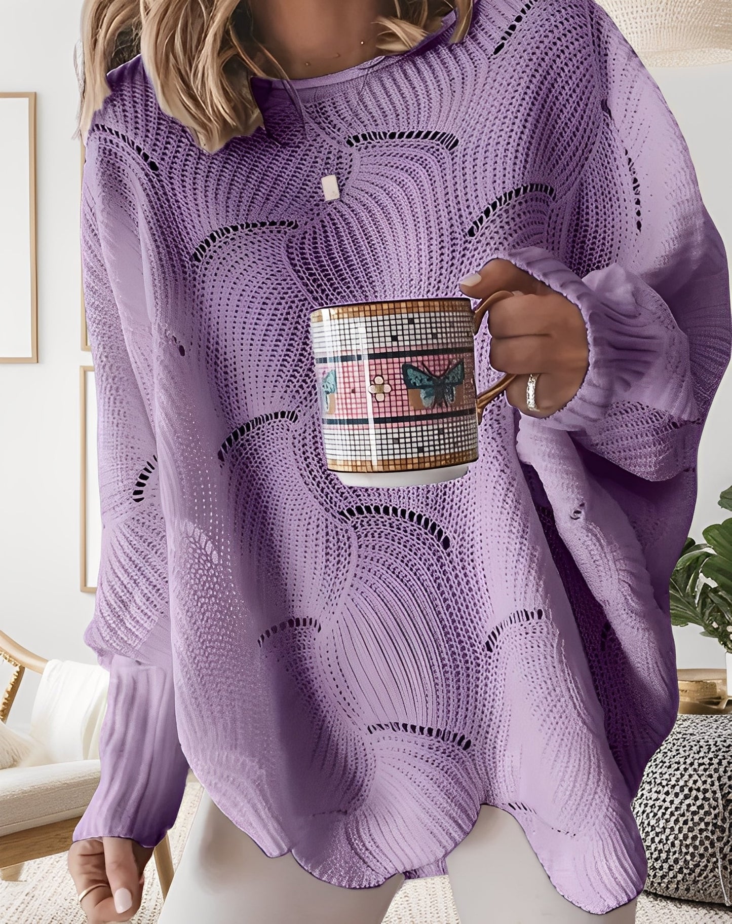 Kassandra - Eleganter Damenpullover mit Ausschnitt